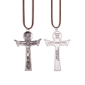 Naszyjnik - krzyżyk - Trójca Święta - pamiątka bierzmowania - JS K007 - Dewocjonalia P.H. Jakóbczak - Katolicki sklep liturgiczny i hurtownia
