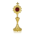Relikwiarz - mosiądz - 18 cm - JS MN-1019 - Dewocjonalia P.H. Jakóbczak - Katolicki sklep liturgiczny i hurtownia