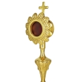 Relikwiarz - mosiądz - 18 cm - JS MN-1019 - Dewocjonalia P.H. Jakóbczak - Katolicki sklep liturgiczny i hurtownia