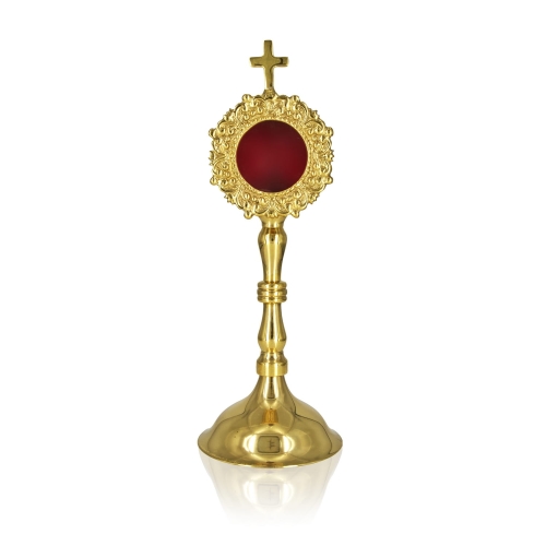 Relikwiarz - mosiądz - 20 cm - JS MN-1006 - Dewocjonalia P.H. Jakóbczak - Katolicki sklep liturgiczny i hurtownia