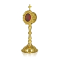 Relikwiarz - mosiądz - 20 cm - JS MN-1006 - Dewocjonalia P.H. Jakóbczak - Katolicki sklep liturgiczny i hurtownia