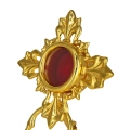 Relikwiarz - 12 cm - mosiądz - JS HMCREL6 - Dewocjonalia P.H. Jakóbczak - Katolicki sklep liturgiczny i hurtownia