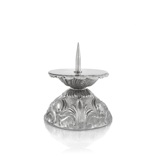 Lichtarz - mosiądz - nikiel - 7,5 cm - JS JAK-1010N - Dewocjonalia P.H. Jakóbczak - Katolicki sklep liturgiczny i hurtownia