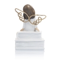 Figurka - aniołek -  książka - 12 cm - Favola - JS BV20859 - Dewocjonalia P.H. Jakóbczak - Katolicki sklep liturgiczny i hurtownia