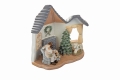 Figurka - domek świąteczny - świecący - 17 cm - Favola - JS BV20911 - Dewocjonalia P.H. Jakóbczak - Katolicki sklep liturgiczny i hurtownia