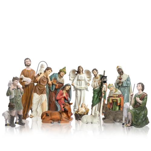 Szopka bożonarodzeniowa - pasterze - 60 cm - Grande - JS ZY16159-1 - Dewocjonalia P.H. Jakóbczak - Katolicki sklep liturgiczny i hurtownia