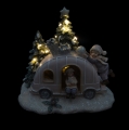 Figurka - auto świąteczne - świecące - 16 cm - Favola - JS BV20914 - Dewocjonalia P.H. Jakóbczak - Katolicki sklep liturgiczny i hurtownia