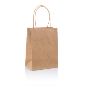 Torba papierowa z uchwytem - 12 x 8 x 15 cm - 100 szt.