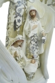 Szopka bożonarodzeniowa - Święta Rodzina - Anioł - 38 cm - Decorato - JS HRM-9313 - Dewocjonalia P.H. Jakóbczak - Katolicki sklep liturgiczny i hurtownia