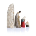 Szopka bożonarodzeniowa - Święta Rodzina - Anioł - 25 cm - Decorato - JS HRM-9297 - Dewocjonalia P.H. Jakóbczak - Katolicki sklep liturgiczny i hurtownia
