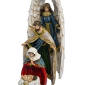 Szopka bożonarodzeniowa - Święta Rodzina - Anioł - 25 cm - Decorato - JS HRM-9297 - Dewocjonalia P.H. Jakóbczak - Katolicki sklep liturgiczny i hurtownia