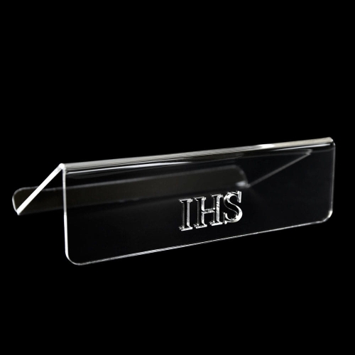 Pulpit z pleksi, mały z IHS - GMD P001 - Dewocjonalia P.H. Jakóbczak - Katolicki sklep liturgiczny i hurtownia