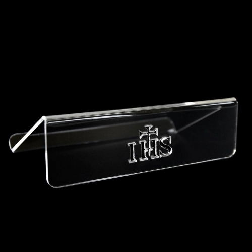 Pulpit z pleksi, mały z IHS i krzyżem - GMD P001K - Dewocjonalia P.H. Jakóbczak - Katolicki sklep liturgiczny i hurtownia