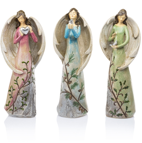 Anioły - gołąb - serce - gwiazda - 25cm - Decorato - JS HK-8194-0 - Dewocjonalia P.H. Jakóbczak - Katolicki sklep liturgiczny i hurtownia