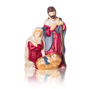 Szopka bożonarodzeniowa - Święta Rodzina - 12 cm - Ceramico