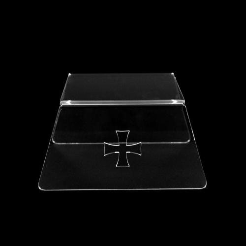 Tron z pleksi, mały z krzyżem - GMD T001 - Dewocjonalia P.H. Jakóbczak - Katolicki sklep liturgiczny i hurtownia