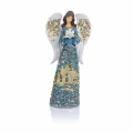 Anioły - gołąb - śnieżynka - modlitwa - 22cm - Decorato - JS HK-8017-0 - Dewocjonalia P.H. Jakóbczak - Katolicki sklep liturgiczny i hurtownia