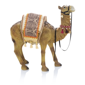 Figura do szopki bożonarodzeniowej - wielbłąd - ozdobne siodło - 55 cm - Grande