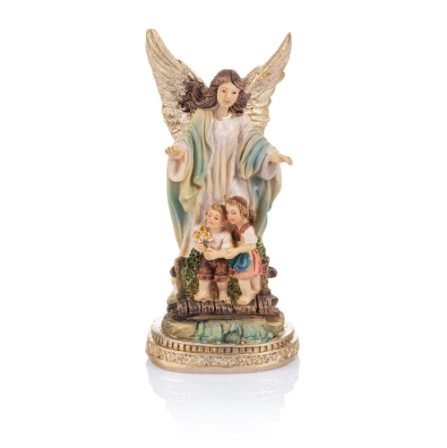 Figurka - Anioł Stróż - 13 cm - JS ZY17263-5H - Dewocjonalia P.H. Jakóbczak - Katolicki sklep liturgiczny i hurtownia