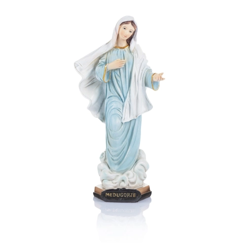 Figurka - Matka Boża z Medjugorie - 19,5 cm - JS ZY15861-8 - Dewocjonalia P.H. Jakóbczak - Katolicki sklep liturgiczny i hurtownia
