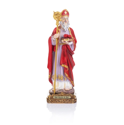 Figurka - św. Mikołaj z Miry - 20 cm - JS ZY16480-8 - Dewocjonalia P.H. Jakóbczak - Katolicki sklep liturgiczny i hurtownia