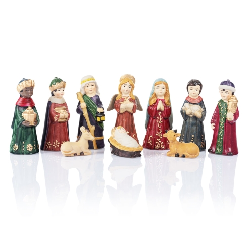 Szopka bożonarodzeniowa - 12 cm - Ceramico - JS FP16058A - Dewocjonalia P.H. Jakóbczak - Katolicki sklep liturgiczny i hurtownia