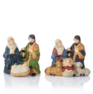 Szopka bożonarodzeniowa - Święta Rodzina - 11 cm - Ceramico