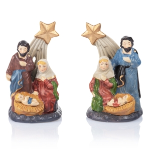 Szopka bożonarodzeniowa - Święta Rodzina - 12 cm - Ceramico