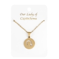 Naszyjnik - Matka Boża Częstochowska - Stainless steel - JS NS065G - Dewocjonalia P.H. Jakóbczak - Katolicki sklep liturgiczny i hurtownia