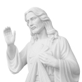 Figura - marmur - Jezus Miłosierny - 160 cm - JS MS08-160 - Dewocjonalia P.H. Jakóbczak - Katolicki sklep liturgiczny i hurtownia