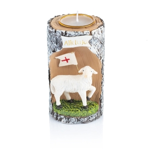 Świecznik - Baranek Wielkanocny - 8 cm - Wielkanoc