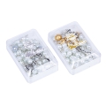 Różaniec - Pierwsza Komunia Święta - 6 mm - szkło - perłowa powłoka - pudełko - JS R992-CH-0 - Dewocjonalia P.H. Jakóbczak - Katolicki sklep liturgiczny i hurtownia
