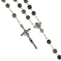 Różaniec do Pierwszej Komunii - szkło - 6 mm - JS R568K-0 - Dewocjonalia P.H. Jakóbczak - Katolicki sklep liturgiczny i hurtownia