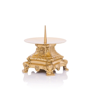 Lichtarz - mosiądz - 9,5 cm