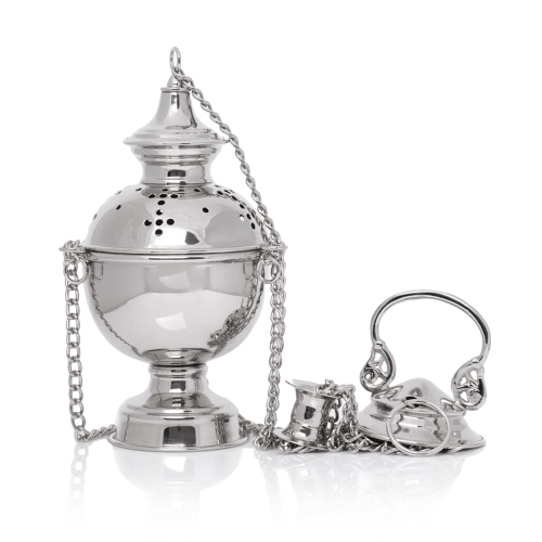 CE-1009N Trybularz - mosiądz - nikiel - 24 cm