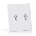 Kolczyki - krzyżyki - Stainless Steel - JS ES005 - Dewocjonalia P.H. Jakóbczak - Katolicki sklep liturgiczny i hurtownia