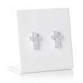 Kolczyki - krzyżyki - Stainless Steel - JS ES013 - Dewocjonalia P.H. Jakóbczak - Katolicki sklep liturgiczny i hurtownia