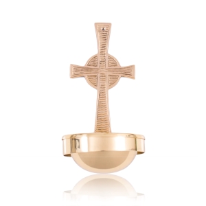 Kropielnica - mosiądz - krzyż
