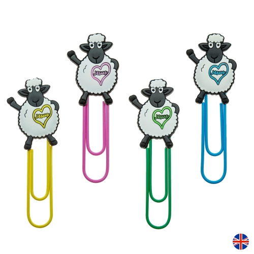 Zakładka do książki - spinacz biurowy - owieczka - JESUS - CP04 - JS CP04-0 - Dewocjonalia P.H. Jakóbczak - Katolicki sklep liturgiczny i hurtownia