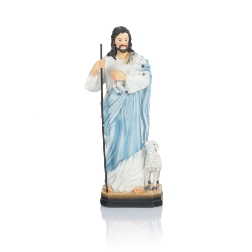 HY72318-1A.jpg Figurka - Jezus Dobry Pasterz - 21 cm