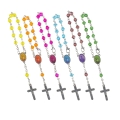 Dziesiątek różańca - szkło - św. Krzysztof - zapinanie - mini słoiczek - 6mm - JS R1177-0 - Dewocjonalia P.H. Jakóbczak - Katolicki sklep liturgiczny i hurtownia