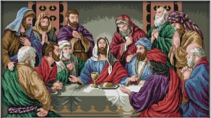 Wyklejanka - 92 x 56 cm - Ostatnia Wieczerza - Diamentowa Mozaika - DIY