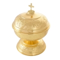 Chrzcielnica - zbiornik na wodę święconą - mosiądz - JS HBB-1006 - Dewocjonalia P.H. Jakóbczak - Katolicki sklep liturgiczny i hurtownia