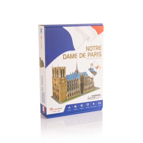 C242h.jpg Puzzle 3D - Katedra Notre-Dame w Paryżu