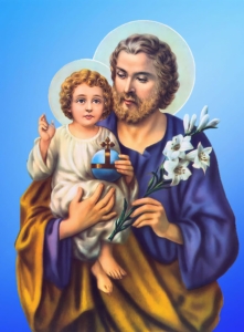 Wyklejanka - 50 x 40 cm - św. Józef - Diamentowa Mozaika - DIY