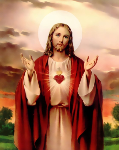 Wyklejanka - Diamentowa Mozaika - DIY - Serce Jezusa - JS S8455 - Dewocjonalia P.H. Jakóbczak - Katolicki sklep liturgiczny i hurtownia