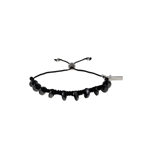 Bransoletka - dziesiątek różańca - hematyt - Ematite - JS BC2033 - Dewocjonalia P.H. Jakóbczak - Katolicki sklep liturgiczny i hurtownia