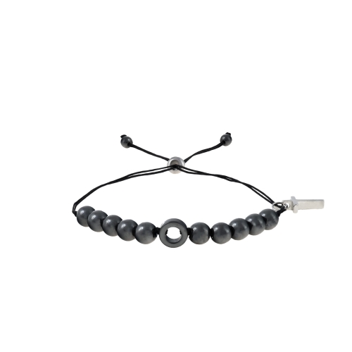 Bransoletka - dziesiątek różańca - hematyt - Ematite - JS BC2037 - Dewocjonalia P.H. Jakóbczak - Katolicki sklep liturgiczny i hurtownia