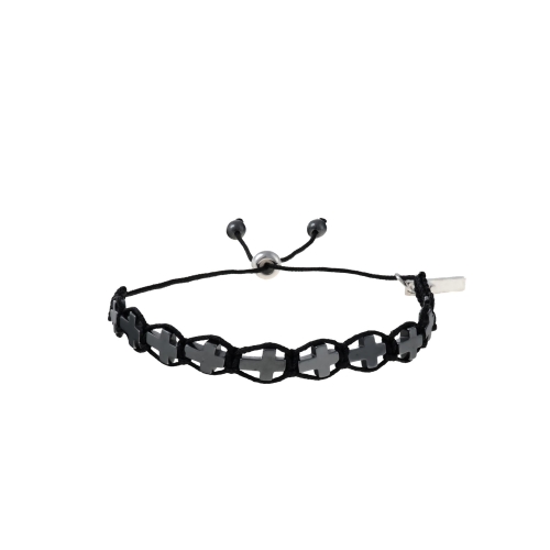 Bransoletka - dziesiątek różańca - hematyt - Ematite - JS BC2040 - Dewocjonalia P.H. Jakóbczak - Katolicki sklep liturgiczny i hurtownia