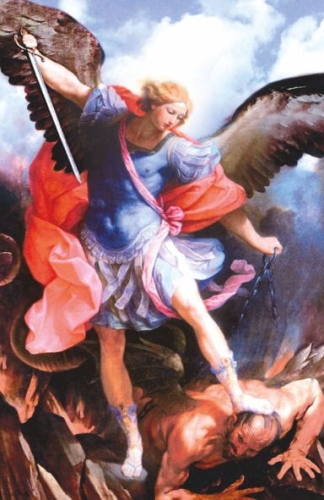 Obrazki Św. Michał Archanioł / Modlitwa o pokój (Ukraina) - JJ OBR-Arch-Ukr - Dewocjonalia P.H. Jakóbczak - Katolicki sklep liturgiczny i hurtownia